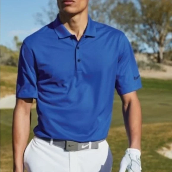 ❇️NWT❇️ Nike Men's Blue Golf Polo - Picture 3 of 8